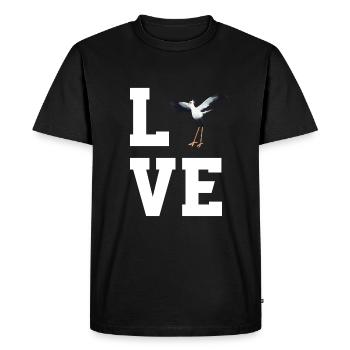 Cher Secrétaire Bird - T-shirt Premium bio Homme - noir - Devant - Nico (187cm)