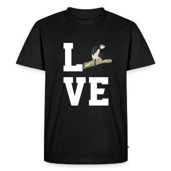 Colobus monkeys - Men's Premium Organic T-Shirt - black - Front - Nico (187cm)