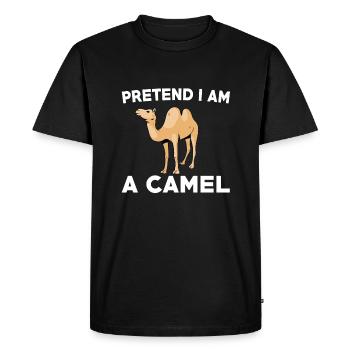 Prétendez que je suis un chameau - T-shirt Premium bio Homme - noir - Devant - Nico (187cm)