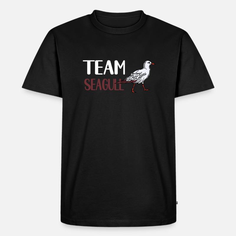 Team Möwe - Männer Premium Bio T-Shirt - Schwarz