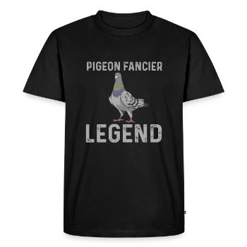 Légende de colombophile - T-shirt Premium bio Homme - noir - Devant - Nico (187cm)