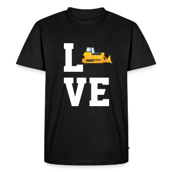 Chers bulldozers - T-shirt Premium bio Homme - noir - Devant - Nico (187cm)
