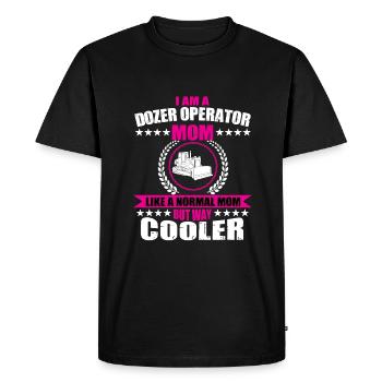 Bulldozer Mama - Men's Premium Organic T-Shirt - black - Front - Nico (187cm)