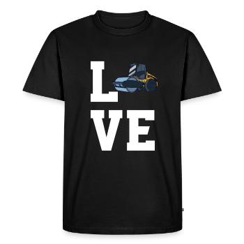 Bobines d’amour - T-shirt Premium bio Homme - noir - Devant - Nico (187cm)