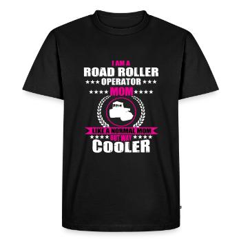 Construction de la route Rollers Mama - T-shirt Premium bio Homme - noir - Devant - Nico (187cm)