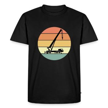 Mobile crane - Men's Premium Organic T-Shirt - black - Front - Nico (187cm)