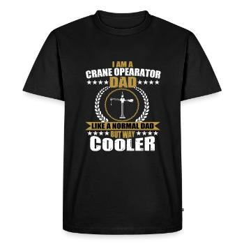 Grutier Papa - T-shirt Premium bio Homme - noir - Devant - Nico (187cm)