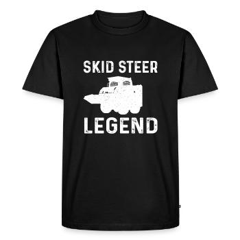 Légende de la chargeuse compacte - T-shirt Premium bio Homme - noir - Devant - Nico (187cm)