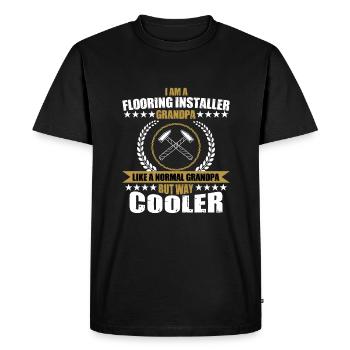 Great floorer grandpa - Men's Premium Organic T-Shirt - black - Front - Nico (187cm)
