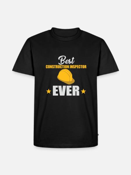 Best Building Inspector Ever - Men's Premium Organic T-Shirt - black