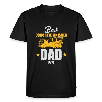 Best Concrete Paver Dad Ever - Men's Premium Organic T-Shirt - black - Front - Nico (187cm)