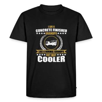 Poutre en béton - T-shirt Premium bio Homme - noir - Devant - Nico (187cm)
