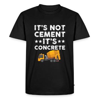 Ce n’est pas du ciment, c’est du béton - T-shirt Premium bio Homme - noir - Devant - Nico (187cm)