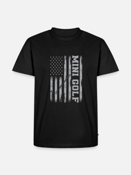 USA Miniature Golf - Men's Premium Organic T-Shirt - black