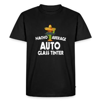 Nacho Moyenne de voiture Glass Tinter - T-shirt Premium bio Homme - noir - Devant - Nico (187cm)