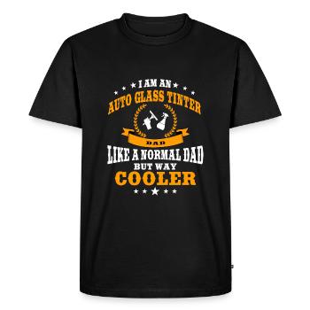 T-shirt Tinter Papa en verre de voiture - T-shirt Premium bio Homme - noir - Devant - Nico (187cm)