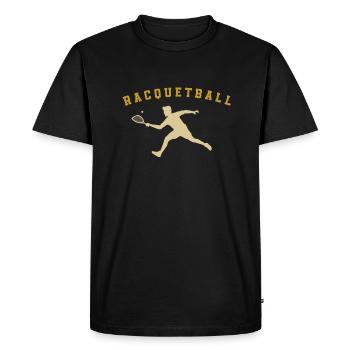 Racquetball - T-shirt Premium bio Homme - noir - Devant - Nico (187cm)