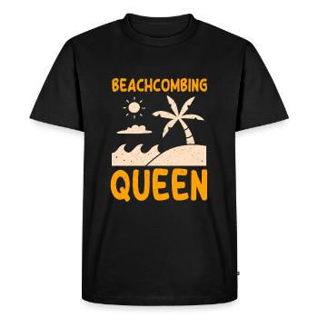Flotsam Collector Queen for Women - Men's Premium Organic T-Shirt - black - Front - Nico (187cm)