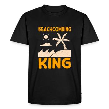 Flotsam collector king for men - Men's Premium Organic T-Shirt - black - Front - Nico (187cm)
