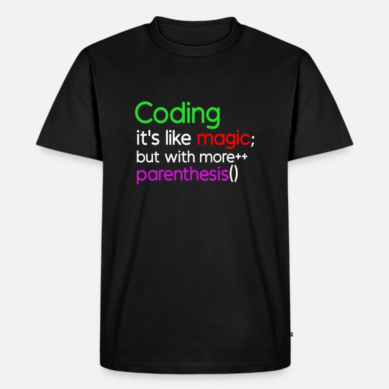 Lustiges Programmiershirt - Männer Premium Bio T-Shirt - Schwarz