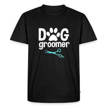 Dog groomer - Men's Premium Organic T-Shirt - black - Front - Nico (187cm)