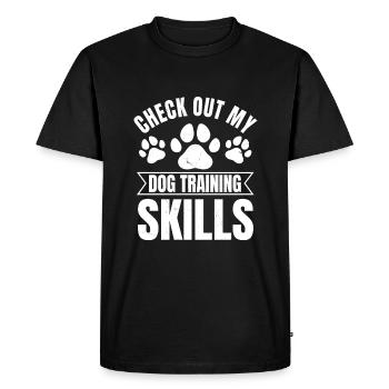 Dog Trainer - Men's Premium Organic T-Shirt - black - Front - Nico (187cm)