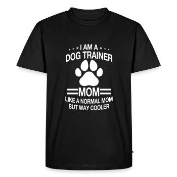 Dog trainer Mama - For women - Men's Premium Organic T-Shirt - black - Front - Nico (187cm)