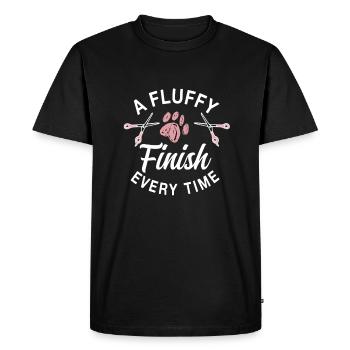 Cute dog groomer T-shirt - Men's Premium Organic T-Shirt - black - Front - Nico (187cm)