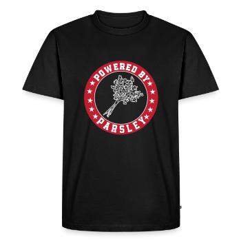 Parsley - Men's Premium Organic T-Shirt - black - Front - Nico (187cm)
