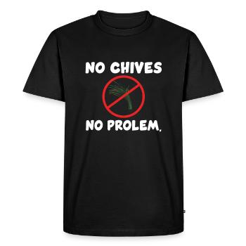 Drôle de détracteur de la ciboulette - T-shirt Premium bio Homme - noir - Devant - Nico (187cm)