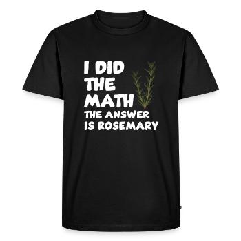 Funny rosemary lovers - Men's Premium Organic T-Shirt - black - Front - Nico (187cm)