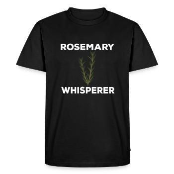 Rosemary Whisperer - Men's Premium Organic T-Shirt - black - Front - Nico (187cm)