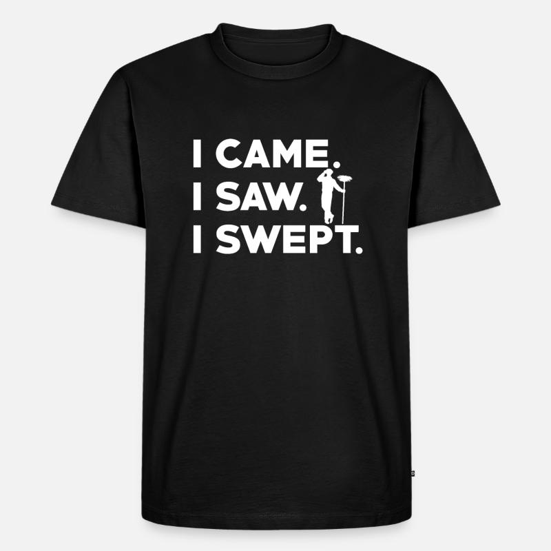 Lustiger Schornsteinfeger Spruch - Männer Premium Bio T-Shirt - Schwarz
