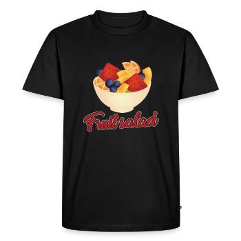Conception de saladier de fruits - T-shirt Premium bio Homme - noir - Devant - Nico (187cm)