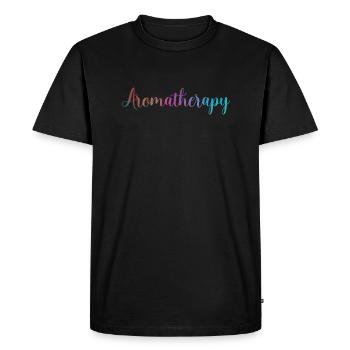 Aromathérapie - T-shirt Premium bio Homme - noir - Devant - Nico (187cm)