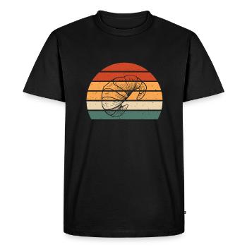 Croissant - T-shirt Premium bio Homme - noir - Devant - Nico (187cm)