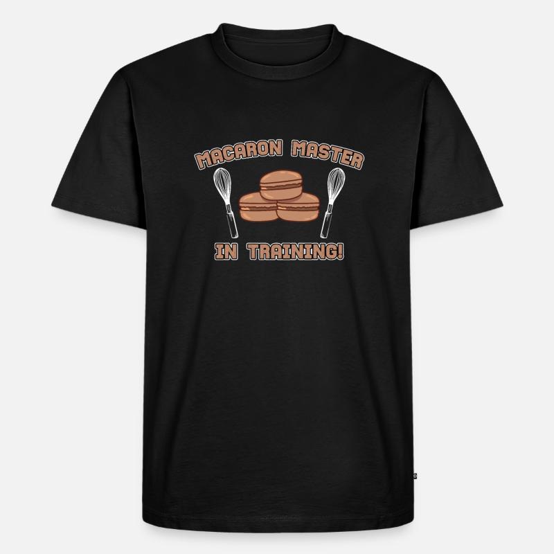 Macaron Master In Ausbildung - Männer Premium Bio T-Shirt - Schwarz