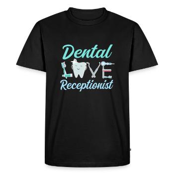 Dental receptionist costume - Men's Premium Organic T-Shirt - black - Front - Nico (187cm)