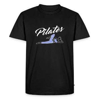 Pilates - T-shirt Premium bio Homme - noir - Devant - Nico (187cm)