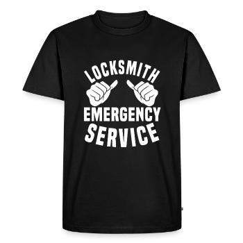 Locksmith emergency service locksmith - Men's Premium Organic T-Shirt - black - Front - Nico (187cm)