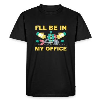 Funny garden quote - Men's Premium Organic T-Shirt - black - Front - Nico (187cm)