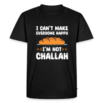 Challah - Men's Premium Organic T-Shirt - black - Front - Nico (187cm)