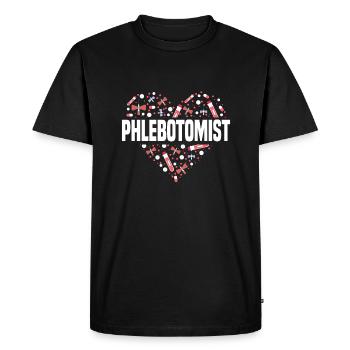 Phlebotomist - Men's Premium Organic T-Shirt - black - Front - Nico (187cm)
