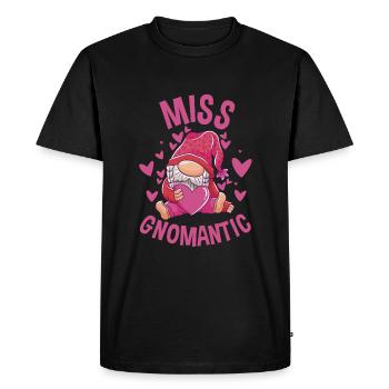 Drôle de Gnomes de jardin Couples Design Petite amie - T-shirt Premium bio Homme - noir - Devant - Nico (187cm)