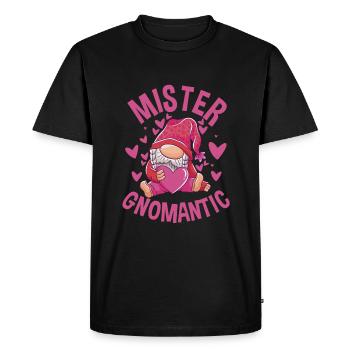 Drôle de Gnomes de jardin Couples Design Ami - T-shirt Premium bio Homme - noir - Devant - Nico (187cm)