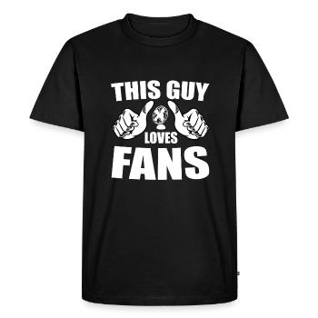 Retro Ferry Vêtements Porte-conteneurs - T-shirt Premium bio Homme - noir - Devant - Nico (187cm)