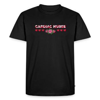Retro Ferry Clothing Container Ship - Men's Premium Organic T-Shirt - black - Front - Nico (187cm)