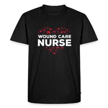 Wound Manager - Men's Premium Organic T-Shirt - black - Front - Nico (187cm)