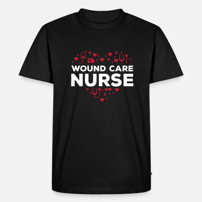 Wundmanagerin - Männer Premium Bio T-Shirt - Schwarz