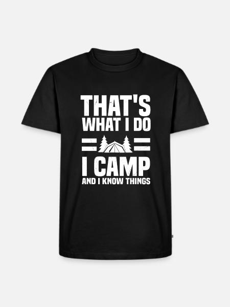 Camping - Men's Premium Organic T-Shirt - black